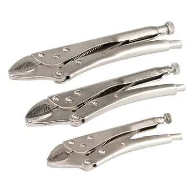 Silverline PL109 Self Locking Pliers Set 3Pce 3Pce Each 1