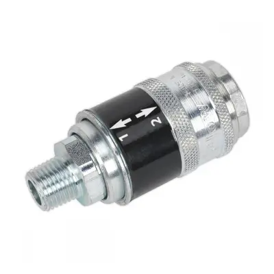 Sealey AC56 Safety Coupling Body Male 1/4inBspt