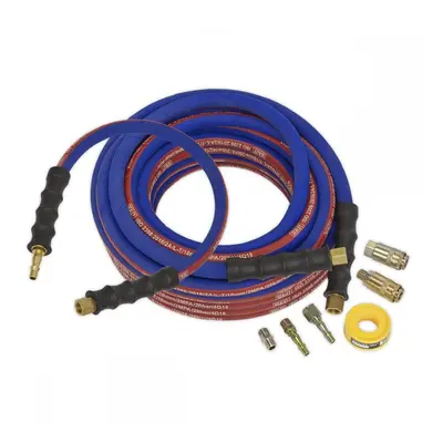 Sealey AHK02 Air Hose Kit Extra-Heavy-Duty 15M X Ø10Mm With Connectors