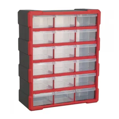 Sealey APDC18R Cabinet Box 18 Drawer - Red/Black