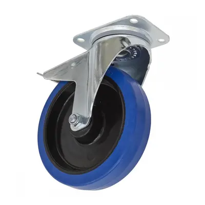 Sealey SCW3200SPL Castor Wheel Swivel Plate With Total Lock Ø200Mm