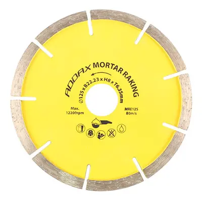 Timco MRE125 Mortar Raking Diamond Blade - Segmented 125 X 22.2 Box 1