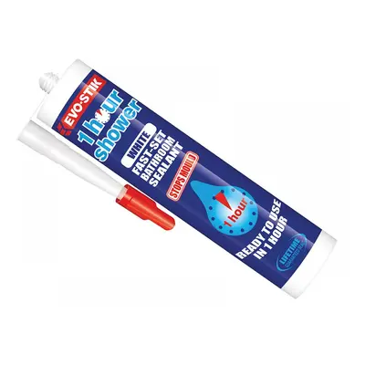 Evo-Stik 30613693 1 Hour Shower Sealant White 310Ml