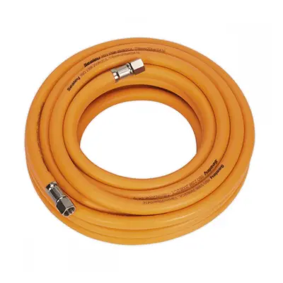 Sealey AHHC10 Air Hose 10M X Ø8Mm Hybrid High-Visibility With 1/4inBsp Unions