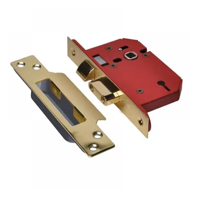 Union Y2203S-PB-2.5 Strongbolt 2203S 3 Lever Mortice Sashlock Polished Brass 68Mm 2.5In Visi