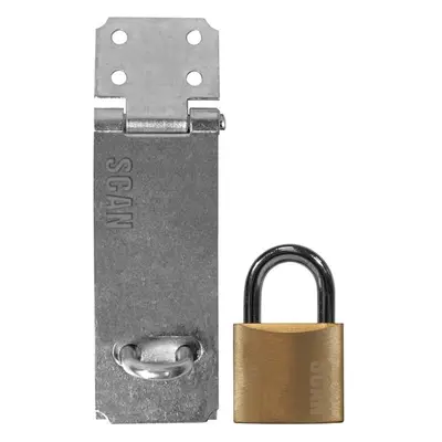 Scan YS-0003-117 Hasp And Staple 117Mm + 40Mm Padlock