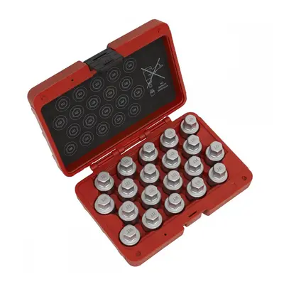 Sealey SX215 Locking Wheel Nut Key Set 20Pc - Vauxhall-B