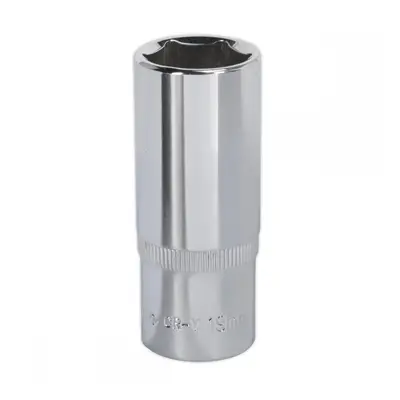 Sealey SP3819D Walldrive® Socket 19Mm Deep 3/8inSq Drive Fully Polished