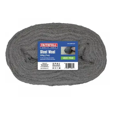 Faithfull 711127 Steel Wool Very Fine 200G