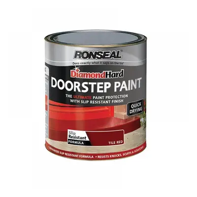 Ronseal 36658 Diamond Hard Doorstep Paint Red 250Ml