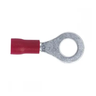 Sealey RT26 Easy-Entry Ring Terminal Ø6.4Mm (1/4in) Red Pack Of 100