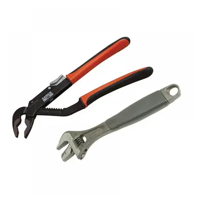 Bahco 9873 9873 Adjustable & Slip Joint Pliers Set 2 Piece