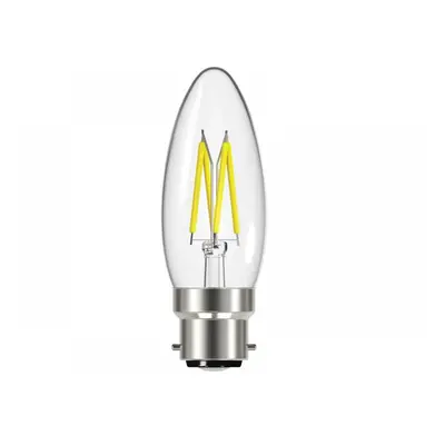 Energizer® S12855 Led Bc (B22) Candle Filament Dimmable Bulb Warm White 470 Lm 4W