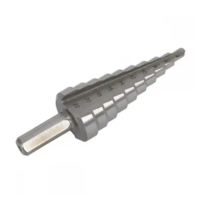 Sealey AK4722 Hss M2 Step Drill Bit 4-22Mm Double Flute