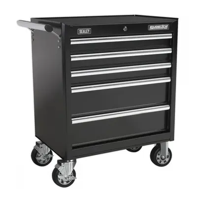 Sealey AP33459B Rollcab 5 Drawer With Ball-Bearing Slides - Black