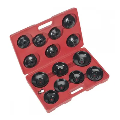 Sealey VS7003 Oil Filter Cap Wrench Set 15Pc