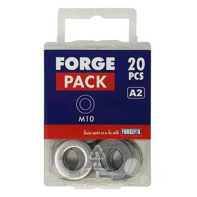 Forgepack FPWASH12SS Flat Washers - Light Duty - Stainless Steel M12 (Pack Of 10)