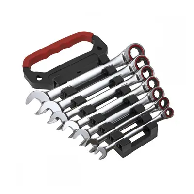 Sealey AK63941 Ratchet Combination Spanner Set 7Pc Metric Platinum Series