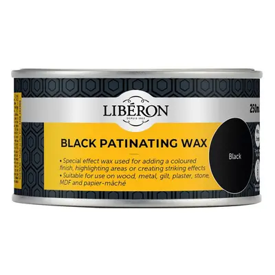 Liberon 126821 Black Patinating Wax 250Ml