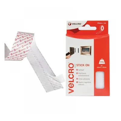 Velcro® Brand 60210 Stick On Tape 20Mm X 1M White