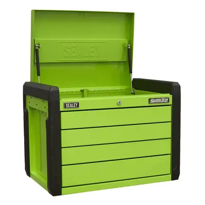 Sealey APPD4G 4 Drawer Push-To-Open Topchest With Ball-Bearing Slides - Green