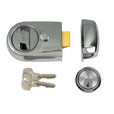 Yale Locks P-Y3-CH-CH-60 Y3 Nightlatch Modern 60Mm Backset Polished Chrome Finish Visi