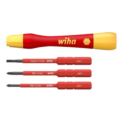 Wiha 43167 Picofinish® Slimvario® Electric Fine Screwdriver Set 4 Piece