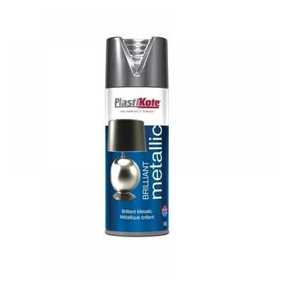 Plastikote 440161 Brilliant Metallic Spray Silver 400Ml