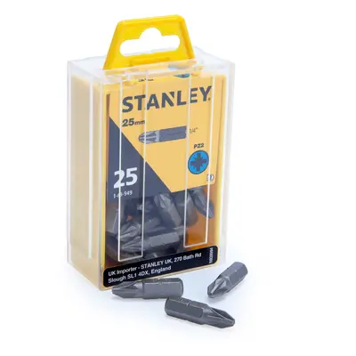 Stanley 1-68-949 Pozidriv Power Bits Pz2 X 25Mm (Box Of 25)