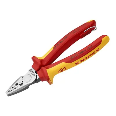 Knipex 97 78 180 T Vde Crimping Pliers With Tether Point 180Mm