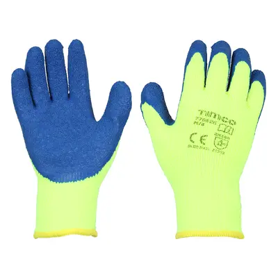 Timco 770826 Warm Grip Gloves - Crinkle Latex Coated Polyester Medium