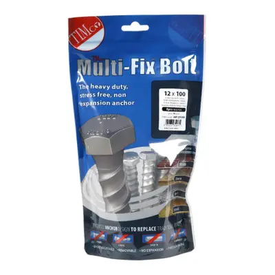 Timco MF12100B Masonry Bolts - Hex - Exterior - Silver 12.0 X 100 TIMbag 8