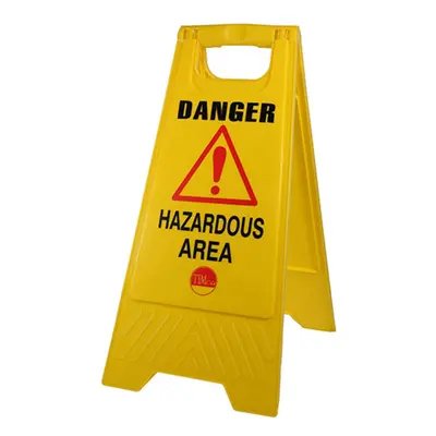 Timco 747246 A-Frame Safety Sign - Danger Hazardous Area 610 X 300 X 30 Bag 1