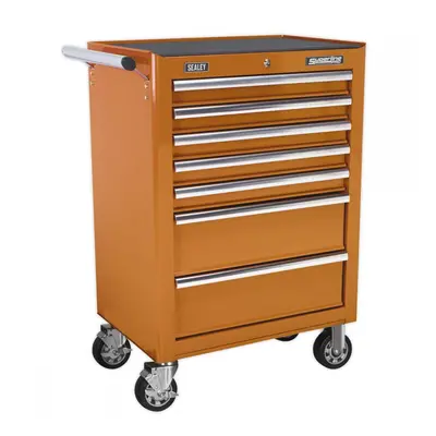 Sealey AP26479TO Rollcab 7 Drawer With Ball-Bearing Slides - Orange