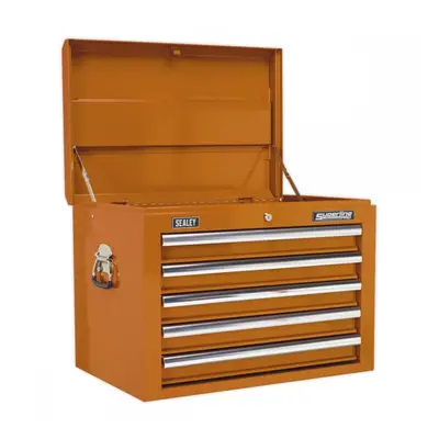 Sealey AP26059TO Topchest 5 Drawer With Ball-Bearing Slides - Orange