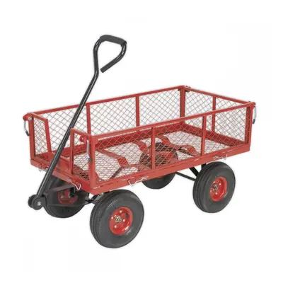 Sealey CST997 Platform Truck With Removable Sides Pneumatic Tyres 200Kg Capacity