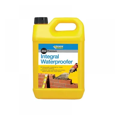 Everbuild Sika 488850 202 Integral Liquid Waterproofer 5 Litre