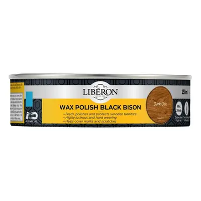 Liberon 126868 Black Bison Wax Paste Dark Oak 150Ml