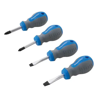 Silverline 893790 Stubby Screwdriver Set 4Pce 4Pce Each 1