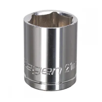 Sealey S0658 Walldrive® Socket 21Mm 1/2inSq Drive