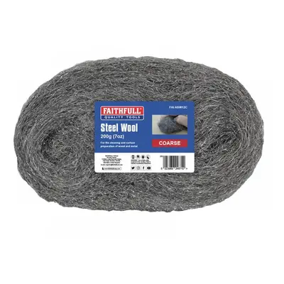 Faithfull 711158 Steel Wool Coarse 200G