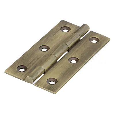 Timco 234159 Solid Drawn Hinge - Solid Brass - Antique Brass 75 X 40