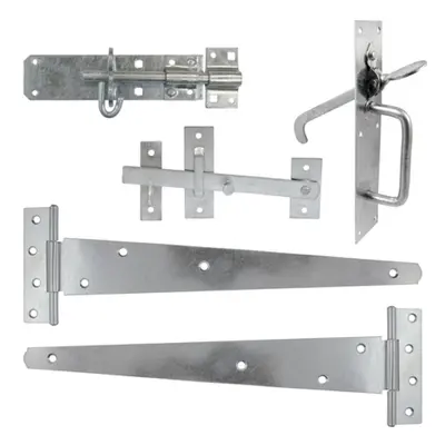 Timco 427635 Side Gate Kit - Suffolk Latch - Hot Dipped Galvanised 18in TIMbag 1