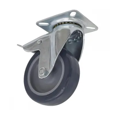 Sealey SCW275SPL Castor Wheel Swivel Plate With Total Lock Ø75Mm