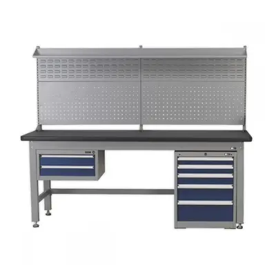 Sealey API2100COMB02 2.1M Complete Industrial Workstation & Cabinet Combo