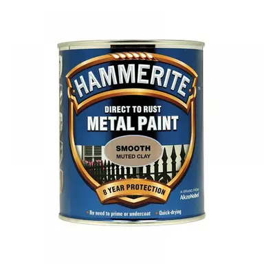 Hammerite 5158232 Direct To Rust Smooth Finish Metal Paint Muted Clay 750Ml