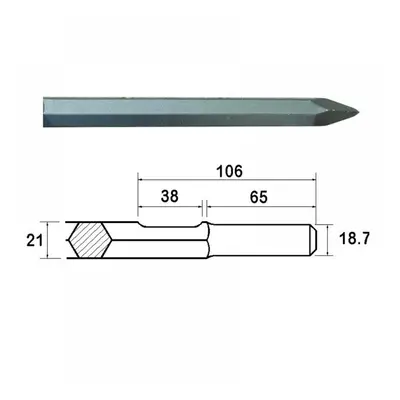 Faithfull Kango Shank Point 380Mm (914112)