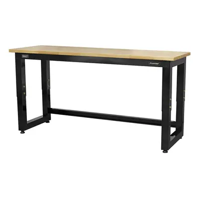 Sealey APMS22 Steel Adjustable Workbench With Wooden Worktop 1830Mm - Heavy-Duty