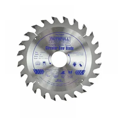 Faithfull FAIZ16024 Tct Circular Saw Blade 160 X 30Mm X 24T Pos