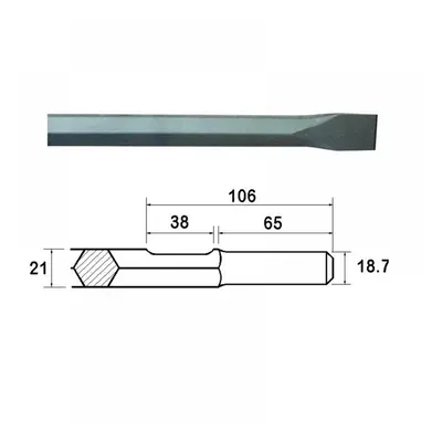 Faithfull Kango Shank Chisel 25 X 450Mm (914119)